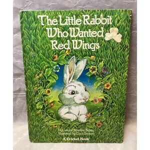 The Little Rabbit Who Wanted Red Wings Book Vintage Oversized Hardcover 1978